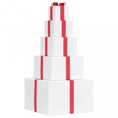 Gossi cutie cadou pentru decoratiuni de craciun 250 led-uri alb cald