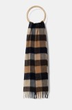 Barbour fular culoarea bej, modelator, USC0005