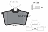 Set placute frana TEXTAR 2476501