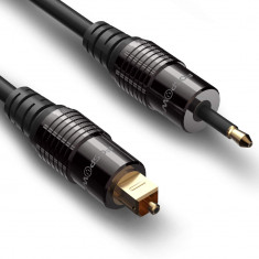Cablu audio FPower (3M / 10FT) placat cu aur de 24K Toslink la Mini Toslink Digi