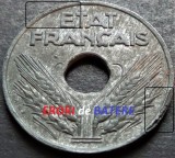 Cumpara ieftin Moneda istorica 20 CENTIMES - FRANTA, anul 1942 *cod 4805 ZINC VICHY - ERORI!, Europa