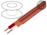 Cablu Microfon 2x0,25mm&sup2; Roșu OFC PVC