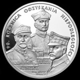 Polonia 20 zloti 2008,90th Anniversary of Regaining Independence Proof, Argint .925 .28.28 g, Europa