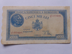 Romania -5000 lei 1944 10 octombrie foto