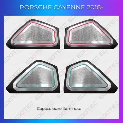 Lumini ambientale Porsche 2018- capace iluminate pentru boxe control telefon sau sistem original CarStore Technology