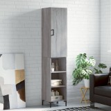 vidaXL Dulap &icirc;nalt, gri sonoma, 34,5x34x180 cm, lemn prelucrat
