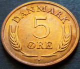 Cumpara ieftin Moneda 5 ORE - DANEMARCA, anul 1971 *cod 3995 UNC - GRADABILĂ - luciu batere, Europa