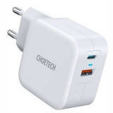 Incarcator retea Choetech, Quick Charge 3.0, USB Type C, PD 3.0, 18 W, Alb