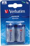 BATERIE VERBATIM C (R14), 1.5V alcalina, 2 buc., &quot;49922&quot; (timbru verde 0.16 lei)