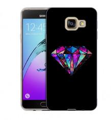 Husa Samsung Galaxy A5 2016 A510 Silicon Gel Tpu Model Diamond Black foto