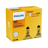 Set 2 becuri auto far halogen Philips H7 Vision +30% Light 55w 12v PX26d 12972PRC2
