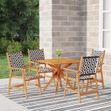 VidaXL Set mobilier de grădină, 5 piese, lemn masiv de acacia 3087138