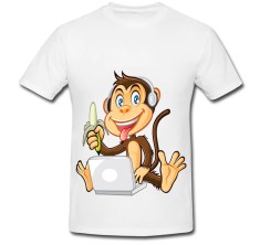 Tricou &amp;quot; Maimuta inteligenta &amp;quot; foto