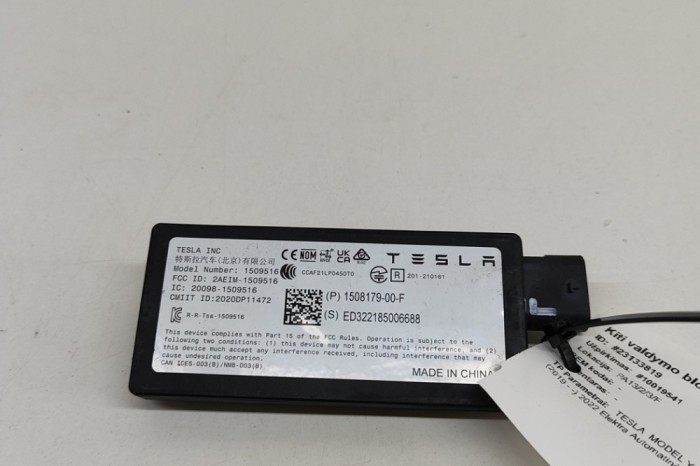 Alt modul de control TESLA MODEL Y 2022 OEM: 1508179-00-F 23133819