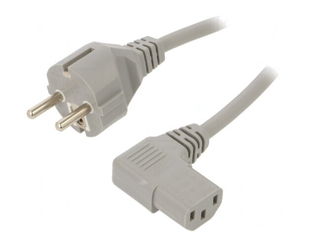 Cablu Alimentare 1,8m 3x0,75mm2 Mufă CEE 7/7 (E/F) la IEC C13 90&deg; PVC