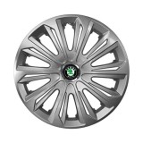 Set 4 capace roti Strong silver varnished R14 Compatibil Cu Skoda