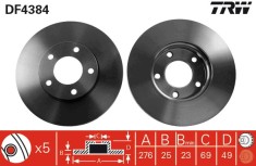 TRW DF4384 Disc frana foto