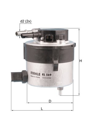 MAHLE KL 569 filtru combustibil foto