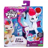 Figurina My Little Pony cu accesorii pentru par, Zipp Storm, F6446