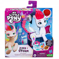 Figurina My Little Pony cu accesorii pentru par, Zipp Storm, F6446