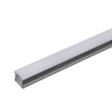 Profil aluminiu pentru banda led 2m 17.2mm x 15.5mm mat, Oem