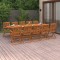 Gossi set mobilier de gradina 11 piese 280x90x75cm, lemn masiv acacia