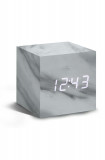 Gingko Design ceas de masă Cube Marble Click Clock