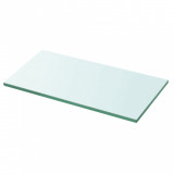 Raft Sticla Transparenta 30x12 cm, Grosime 8mm, Sarcina Max 15kg, Rafturi Perete, Polita Sticla