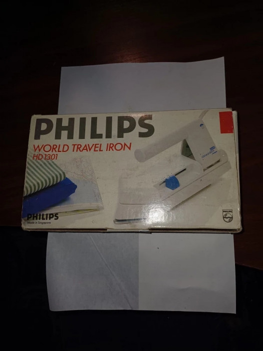 CY Fier de calcat mic pliabil voiaj &quot;PHILIPS HD 1301&quot; perfect functional / stare