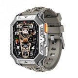 Cumpara ieftin Smartwatch iSEN X1 Pro, Curea de silicon gri, 2.13 AMOLED HD, HRV, ECG, Monitorizare sanatate, Functii sport, Bluetooth Call, 1000 mAh, Android 9.0 or