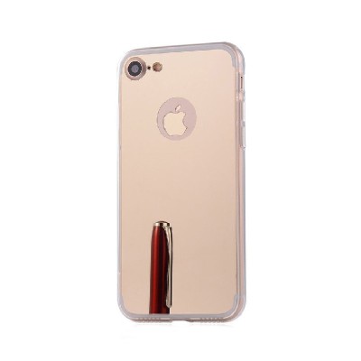 Husa Mirror Slim Iphone 7 / 8 cu margini din silicon - Gold foto