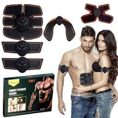 Set Aparat electrostimulare muschi 5 in 1 Fesieri + Aparat pentru Abdomen Brate, Aparat cervical, Anticelulitic, Modelare, Masaj Tonifierea Muschilor foto