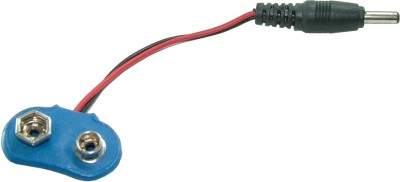 Soclu baterie 6F22, cu conector DC, 1,4x3,5x10mm - 128194 foto