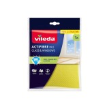 Laveta Vileda Actifibre din microfibra pentru geamuri si suprafete din sticla