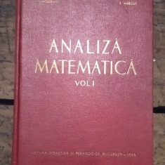 Analiza matematica vol. 1 N.Dinculeanu, M.Nicolescu, S.Marcus