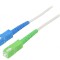 Patch cord fibră OS2 SC/APC-SC/UPC 0,5m alb LSZH