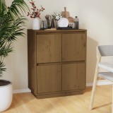 VidaXL Servantă, maro miere, 60x34x75 cm, lemn masiv de pin