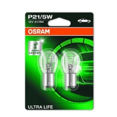SET 2 BECURI 12V P21/5W ULTRA LIFE BLISTER OSRAM