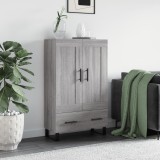 vidaXL Dulap gri Sonoma 69,5x31x115 cm, lemn prelucrat
