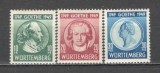 Germania.1949 ZONA FRANCEZA-200 ani nastere J.W.Goethe-poet SG.72