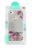 Husa silicon slim argintie glitter (trandafiri) pentru Apple iPhone 7, 8, SE2 2020, SE3 2022, iPhone 7/8