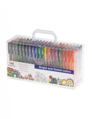 Set 140 piese Pixuri cu Gel Multicolor cu Sclipici (glitter) foto