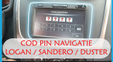 COD PIN DACIA RENAULT MEDIANAV LG PIN COD GPS NAVIGATIE MEDINAV