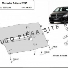 Scut metalic motor Mercedes B-Class W245 fabricat incepand cu 2005 APS-14,083