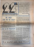 Revista 22 Nr 50 1990 Carti Bibliofilie Almanah 16 Pagini Romana Brosate 42x30cm