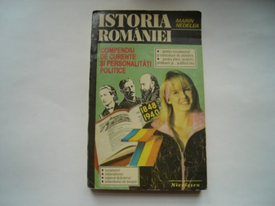 Istoria romanilor. Compendiu de curente si personalitati politice -Marin Nedelea foto