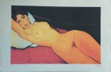 Amedeo Modigliani - Nu couch&eacute;, litografie originala