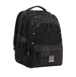 Cumpara ieftin Ghiozdan Mitama, 3 compartimente, design negru