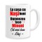 Cana alba personalizata &quot;La casa cu Nasi buni, Dumnezeu face minuni&quot;, INOVATIX&reg;. 330ml
