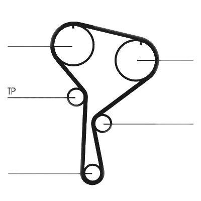 Kit distributie Contitech CT1035K1 Renault Megane 2 Megane 2 Combi Scenic 2 Symbol 1 Kangoo Express Almera 2 Hatchback Clio 2 foto